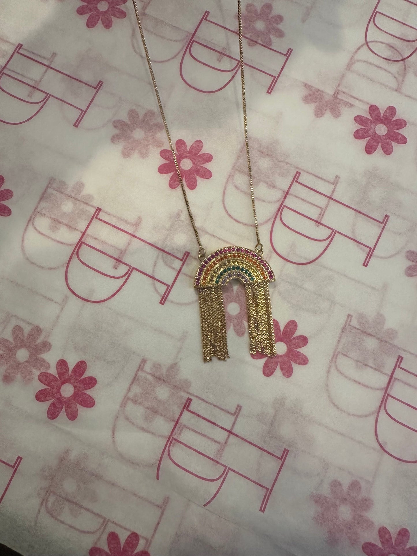 RAINBOW 18K GOLD-FILLED NECKLACE