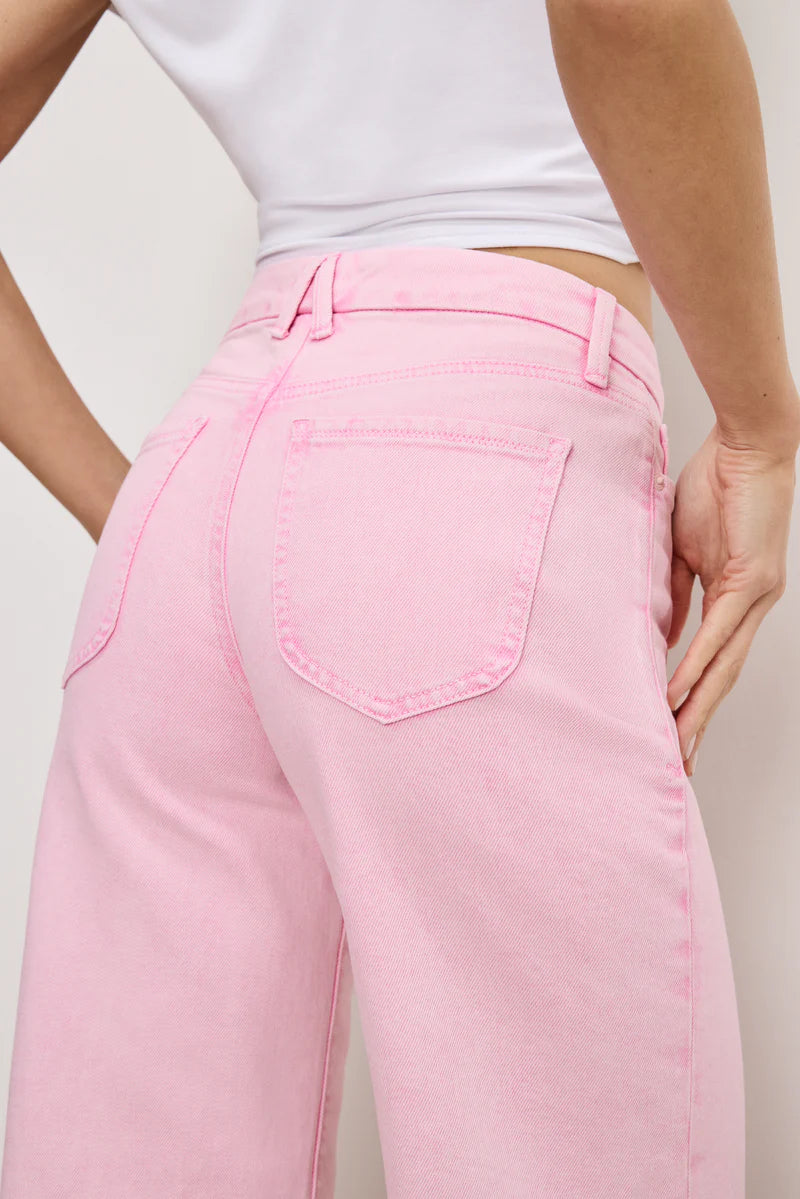 GOOD WAIST CROPPED PALAZZO JEANS