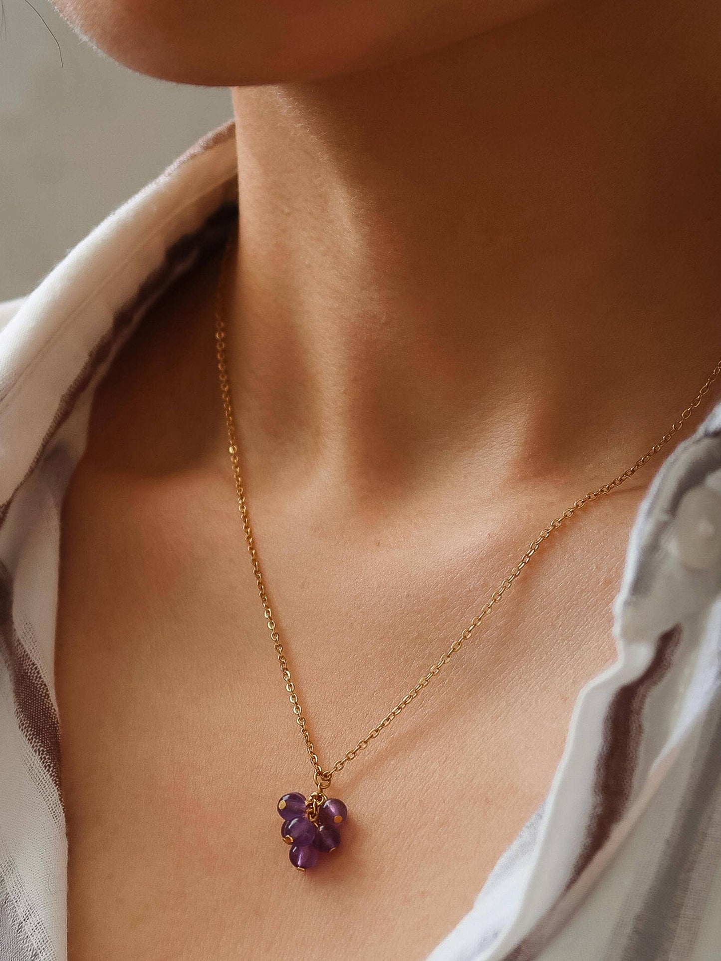 GRAPES 18K GOLD NECKLACE