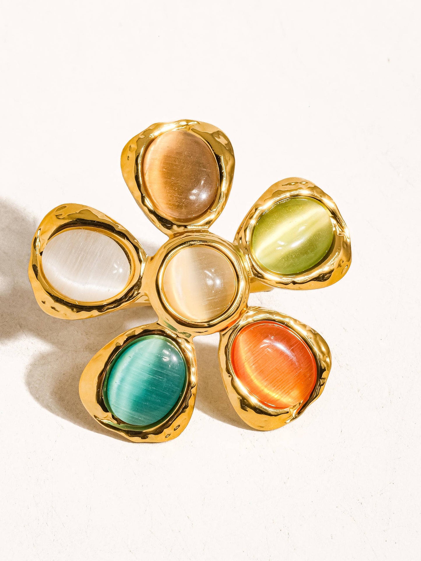 STEF 18K VINTAGE FLORAL RING