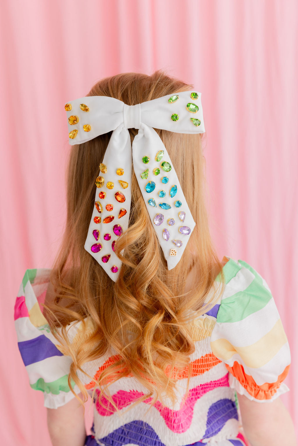 BRIANNA CANNON BOW WITH HAND SEWN CRYSTALS