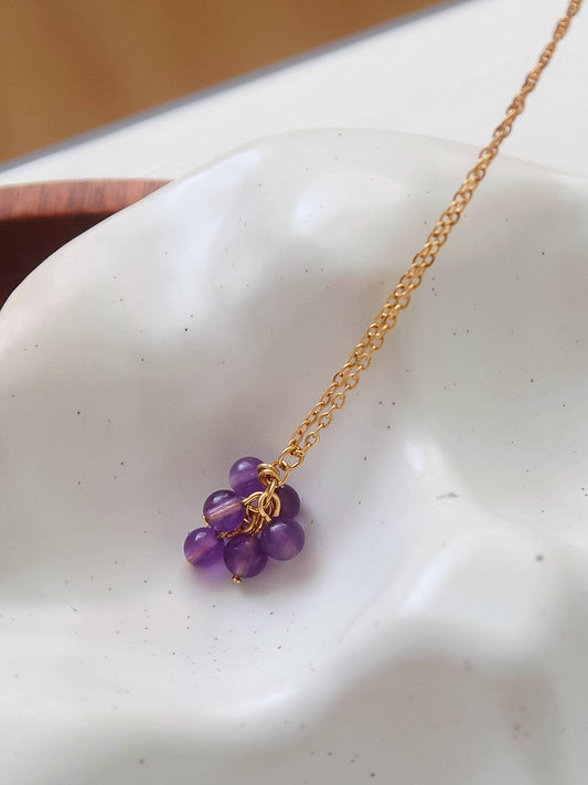 GRAPES 18K GOLD NECKLACE