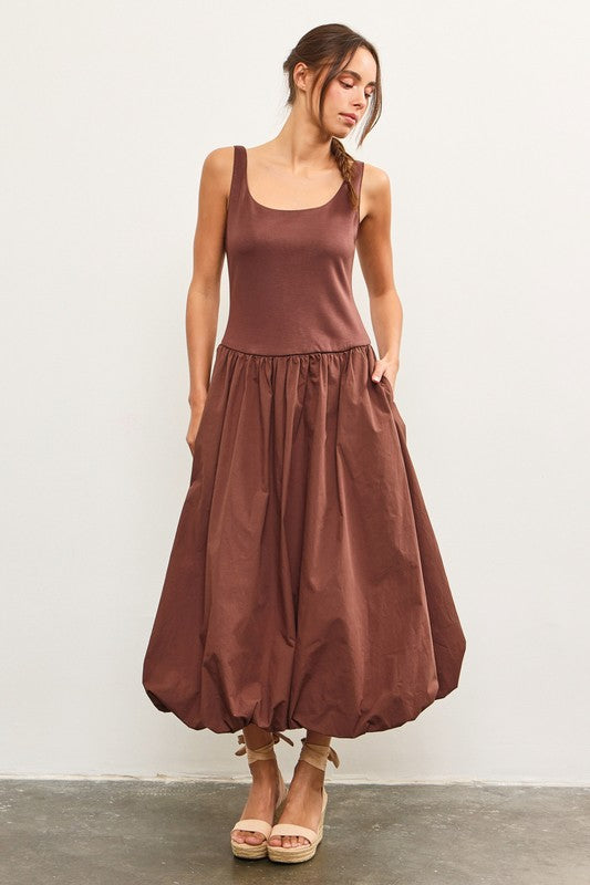 EDEN SLEEVELESS MIDI DRESS