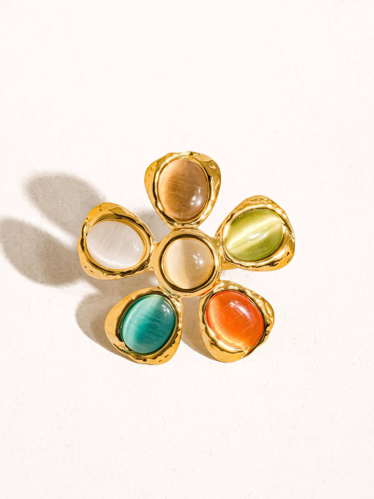 STEF 18K VINTAGE FLORAL RING