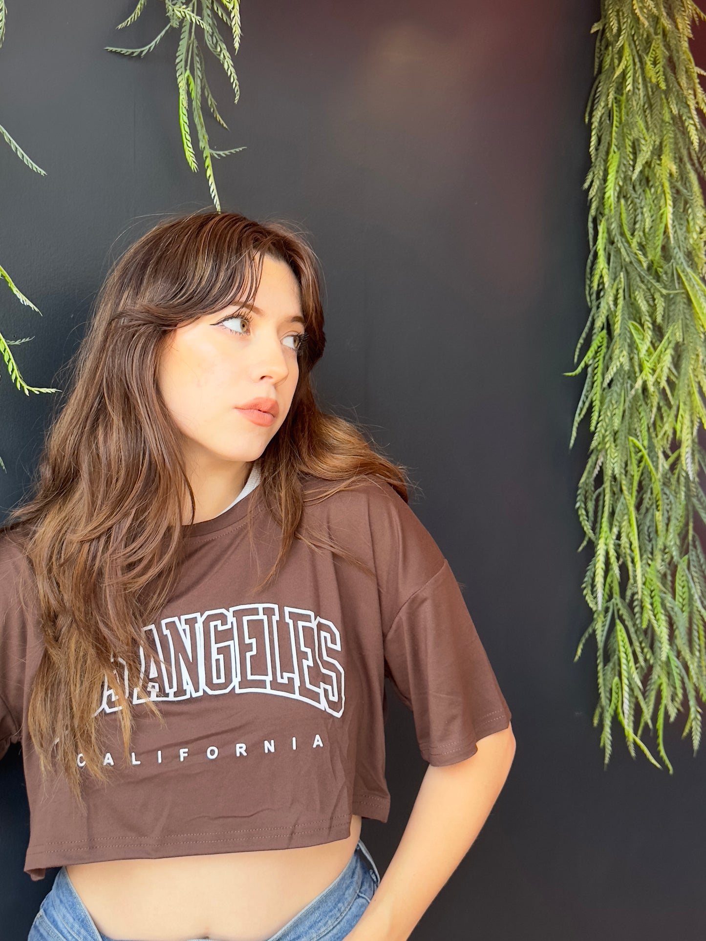 LA CROPPED TEE