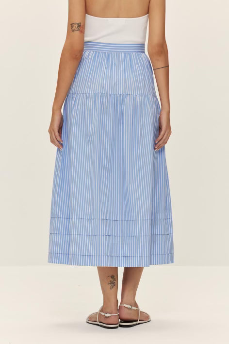 VEDA STRIPE SKIRT