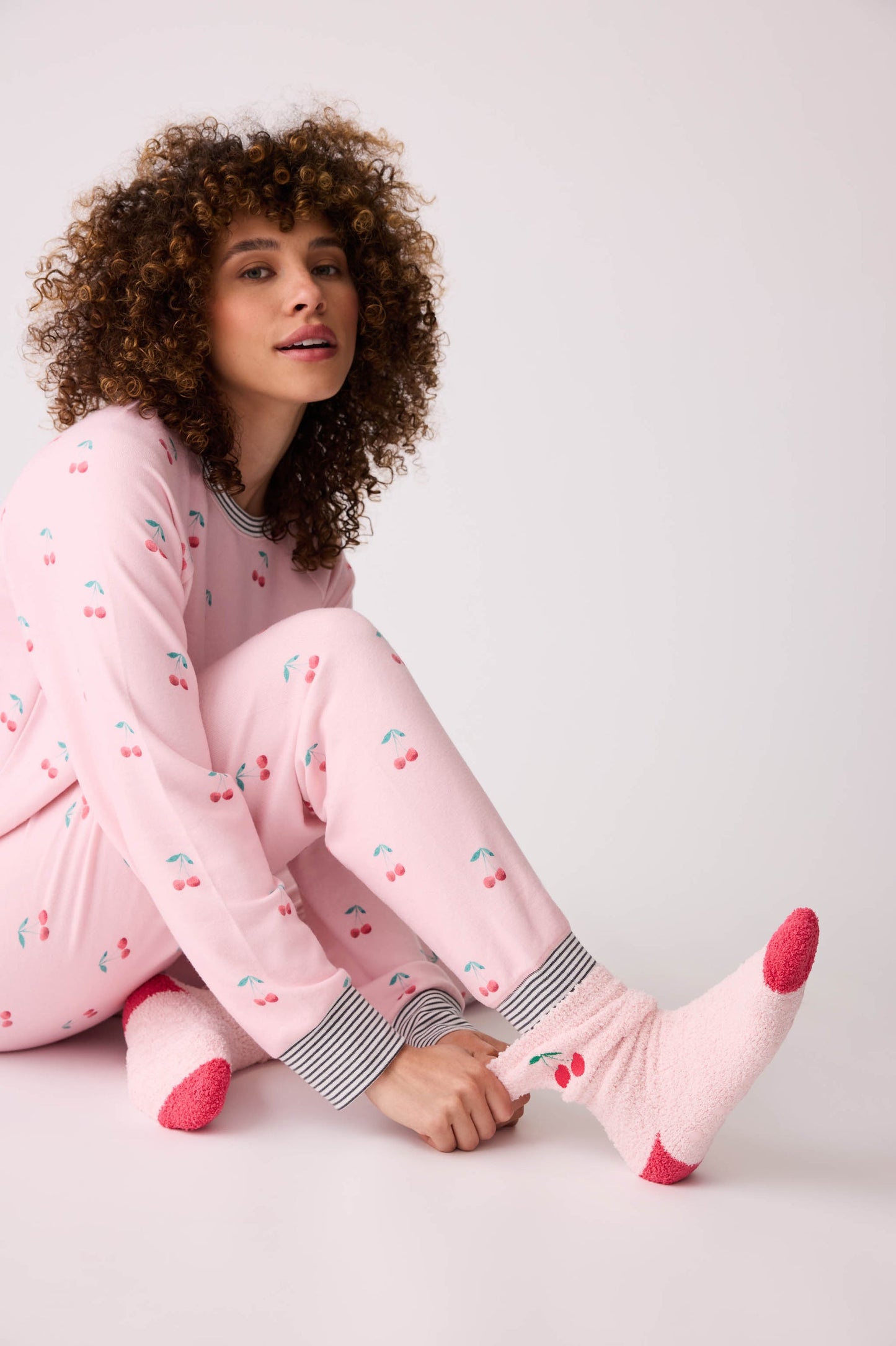 LIFE IS SWEET CHERRY FUN SOCKS
