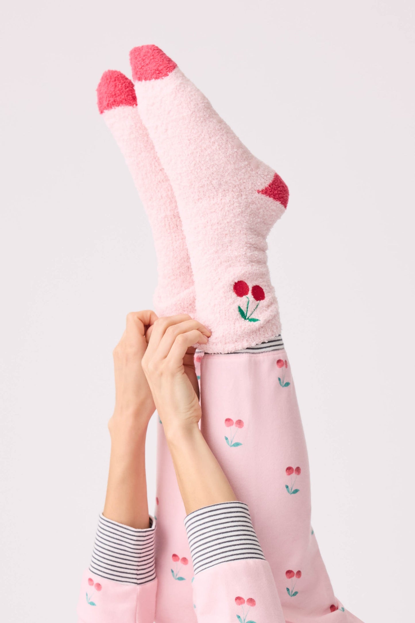 LIFE IS SWEET CHERRY FUN SOCKS