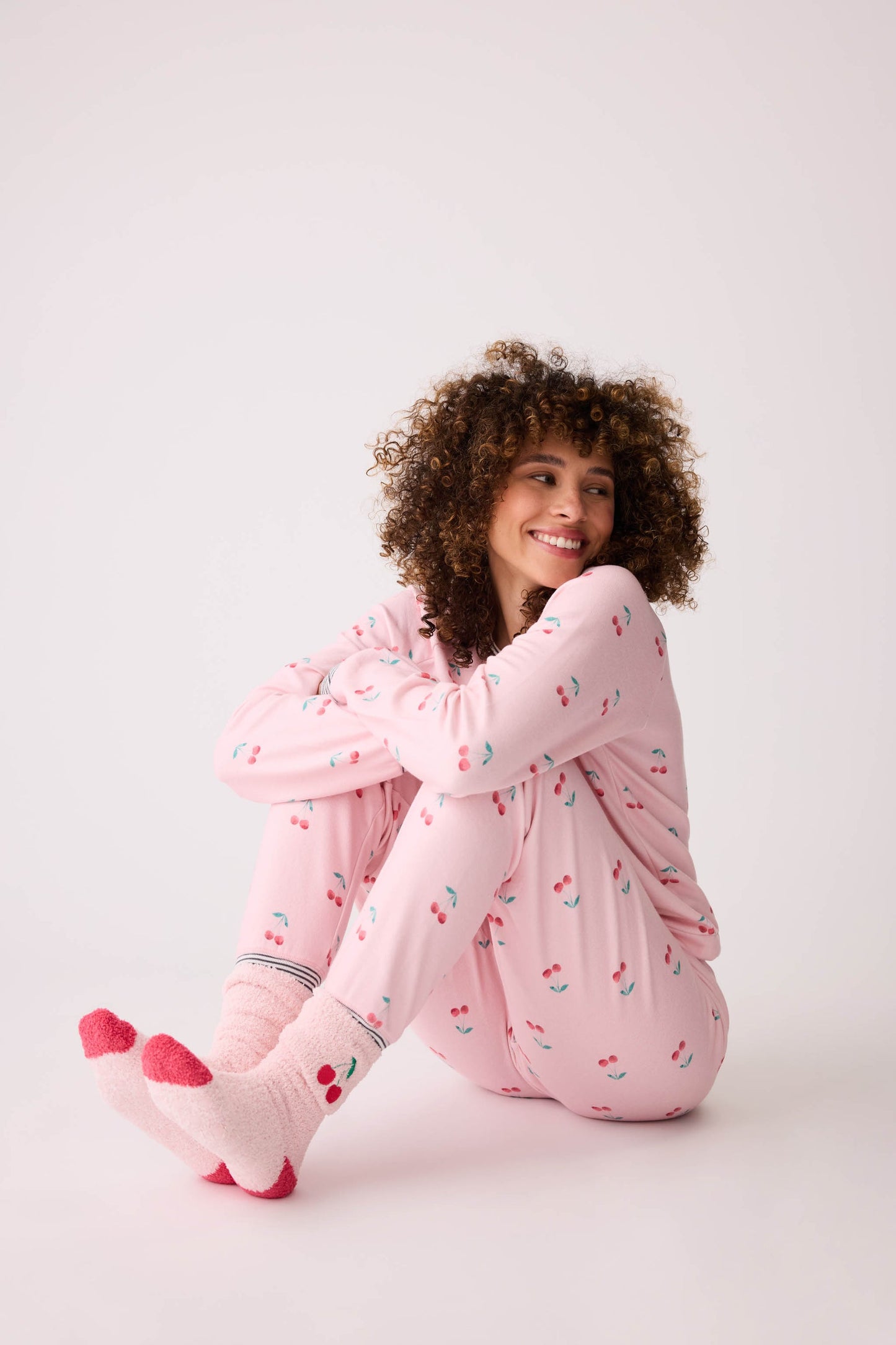 LIFE IS SWEET CHERRY FUN SOCKS