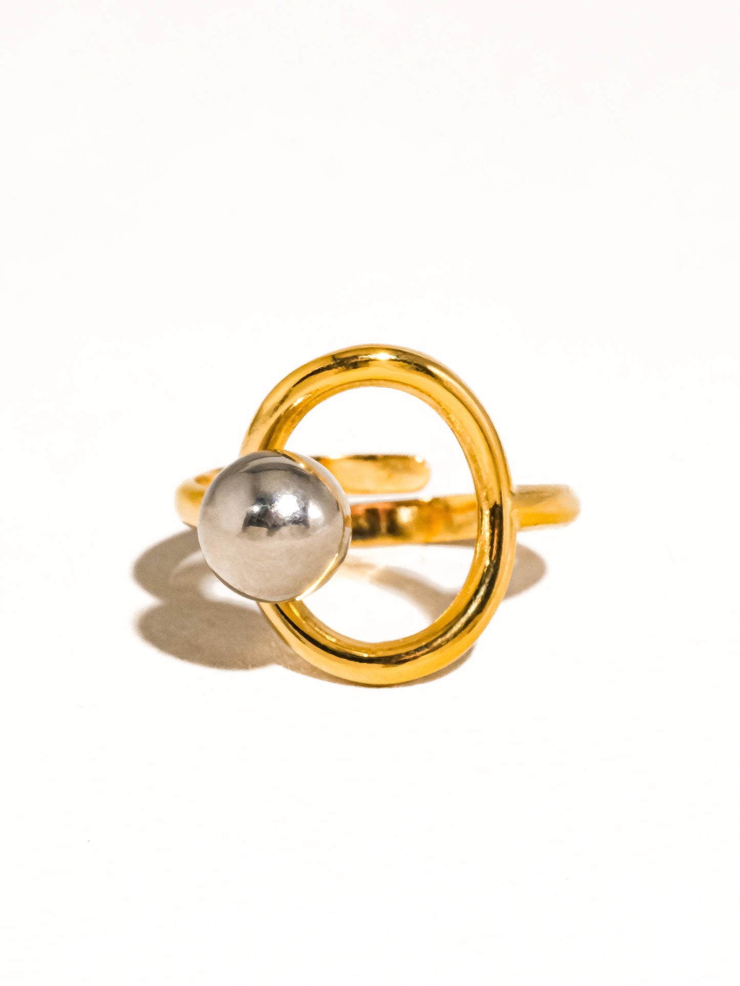 SHELBY 18K GOLD TWO TONE RING
