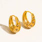 SOLIRA GOLD STAR HOOP EARRINGS