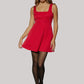 CRIMSON REVERIE MINI DRESS