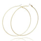 HYPO ALLERGENIC TWISTED HOOP EARRINGS