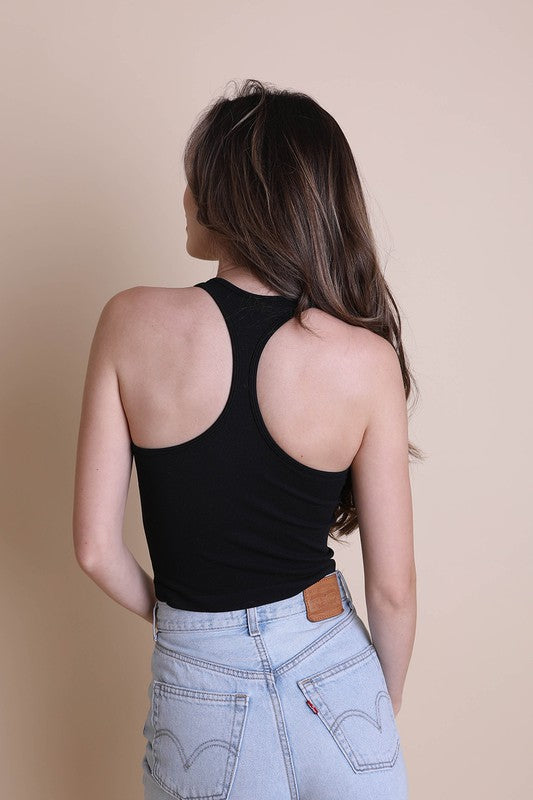 HIGH NECK RACERBACK BRAMI TOP