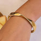 SLEEK 18K GOLD CUFF BRACELET