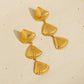 KYLIE 18K GOLD SHELL EARRINGS