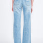 HIGH WAISTED STRAIGHT LEG DENIM JEANS