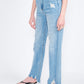 HIGH WAISTED STRAIGHT LEG DENIM JEANS