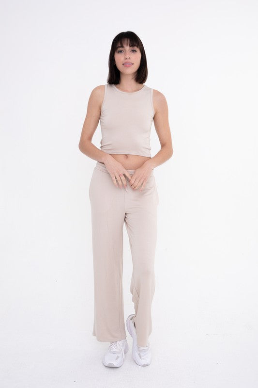 MID-RISE TERRY PANT