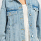 BUTTON UP OVERSIZED DENIM JACKET