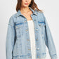 BUTTON UP OVERSIZED DENIM JACKET