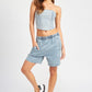 HIGH WAISTED DENIM SHORTS