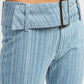 LOW RISE FLARED JEANS