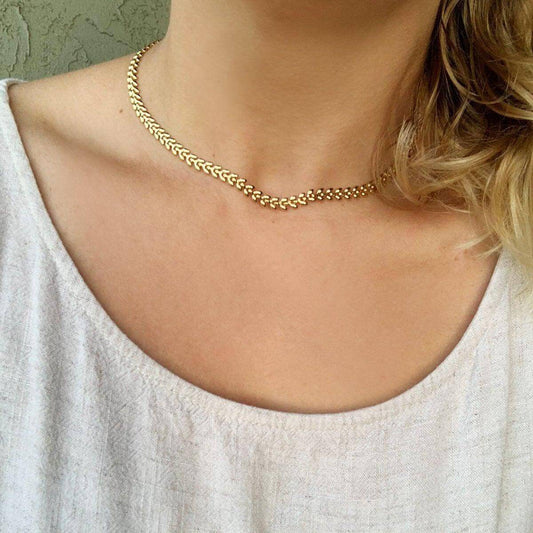 JULIE 18K GOLD FILLED NECKLACE