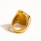 CALI 18k GOLD SHELL RING