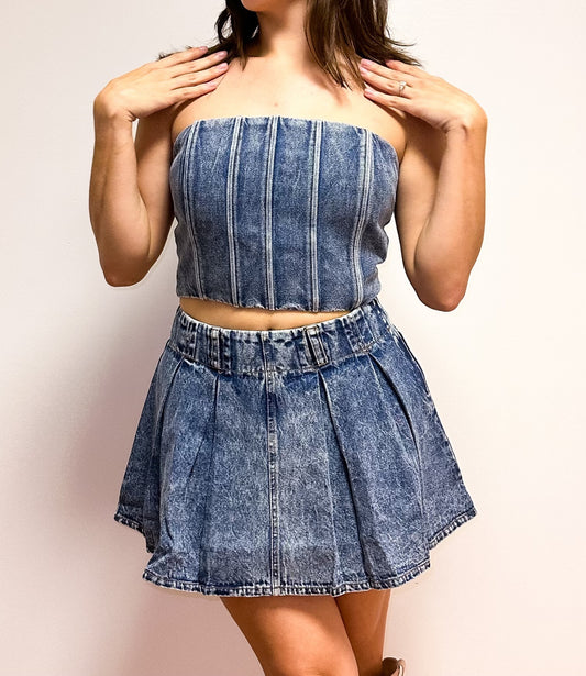 JOSS DENIM BUSTIER