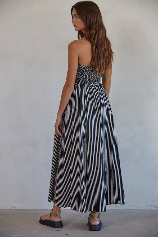 STRIPED MAXI DRESS