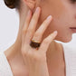 JOSIE 18K GOLD ENAMEL RING