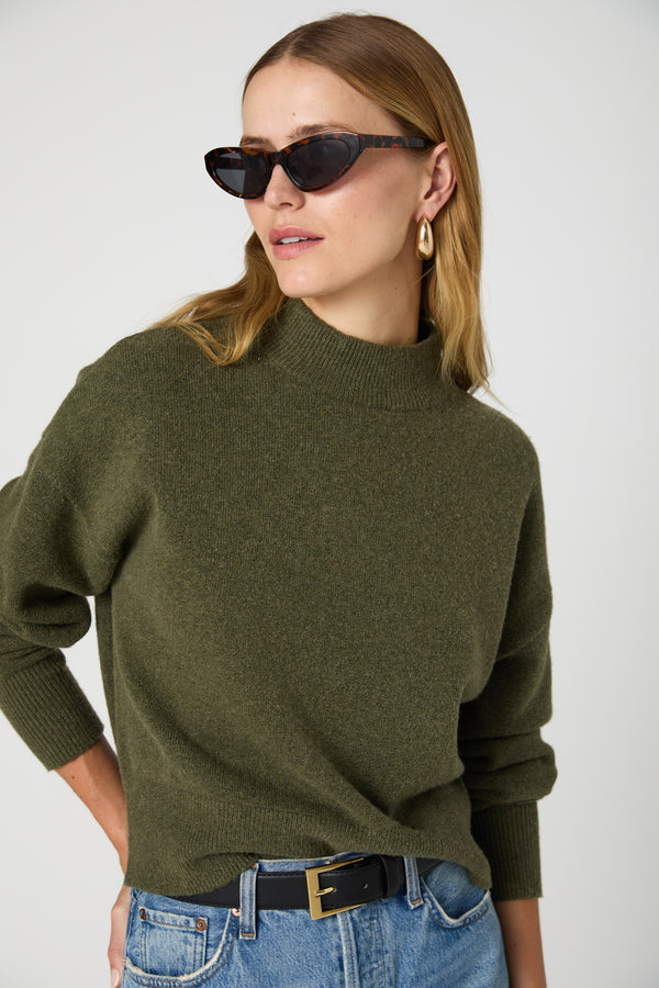 VHARI MOCK NECK SWEATER