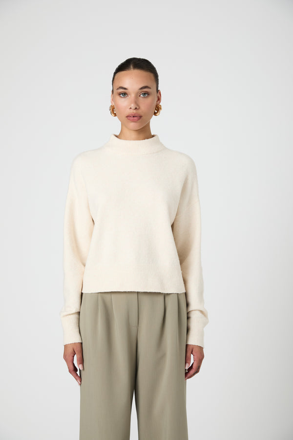 VHARI MOCK NECK SWEATER