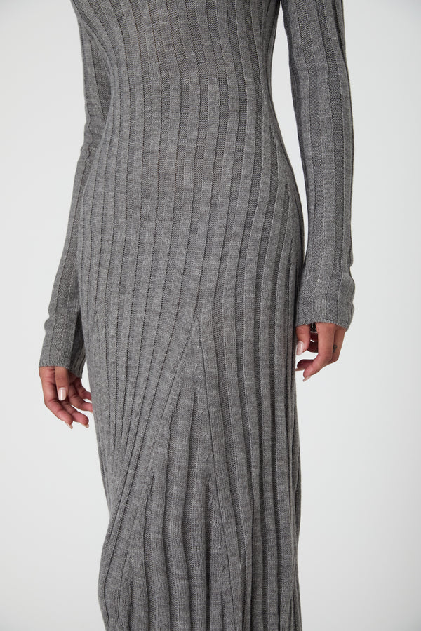 BABYSOFT LONG SLEEVE MIDI DRESS