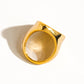 CALI 18k GOLD SHELL RING