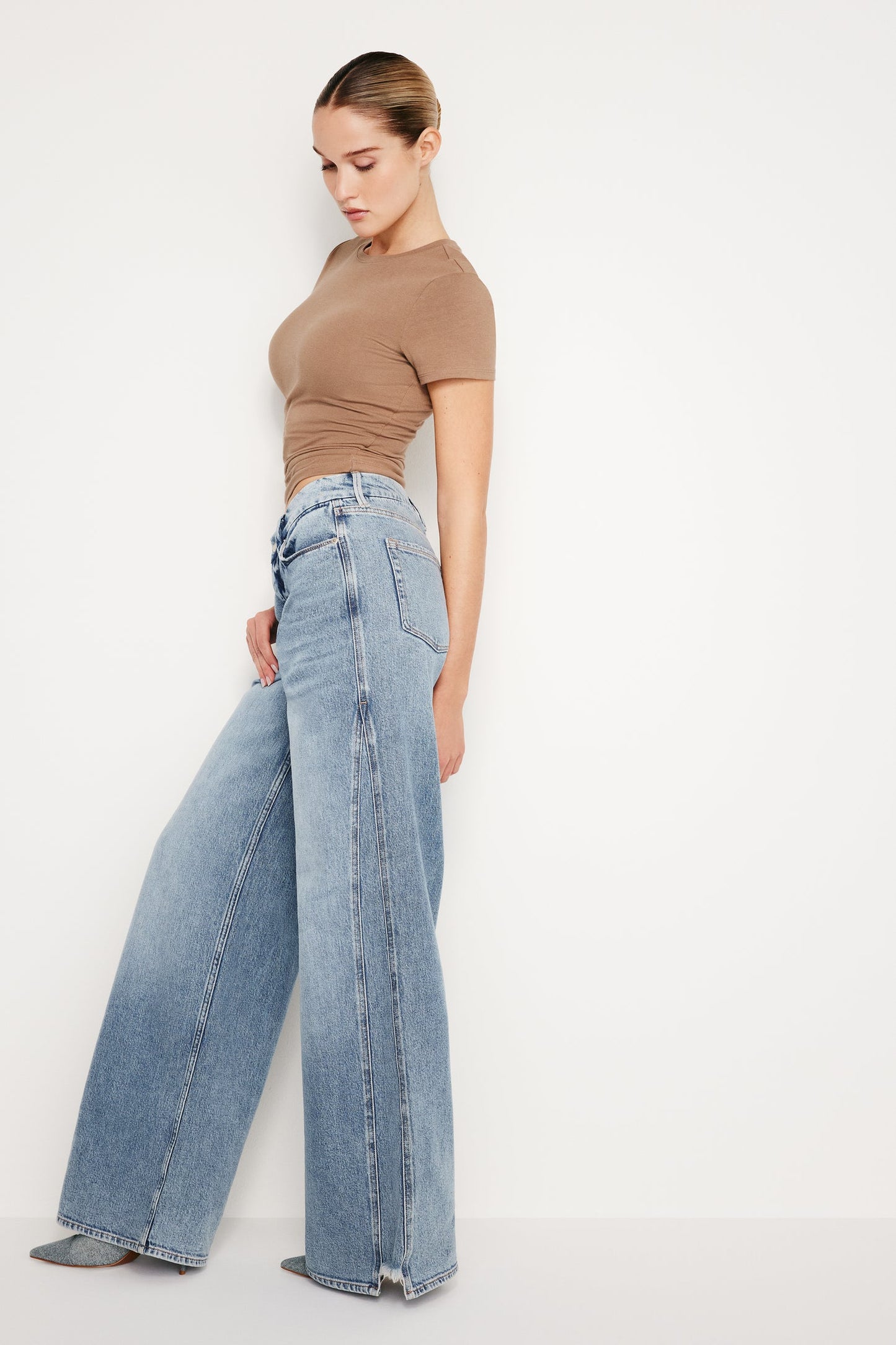 GOOD AMERICAN GOOD SKATE LOOSE JEANS