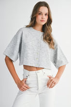 HEIDI BUTTON DOWN CROP CARDIGAN