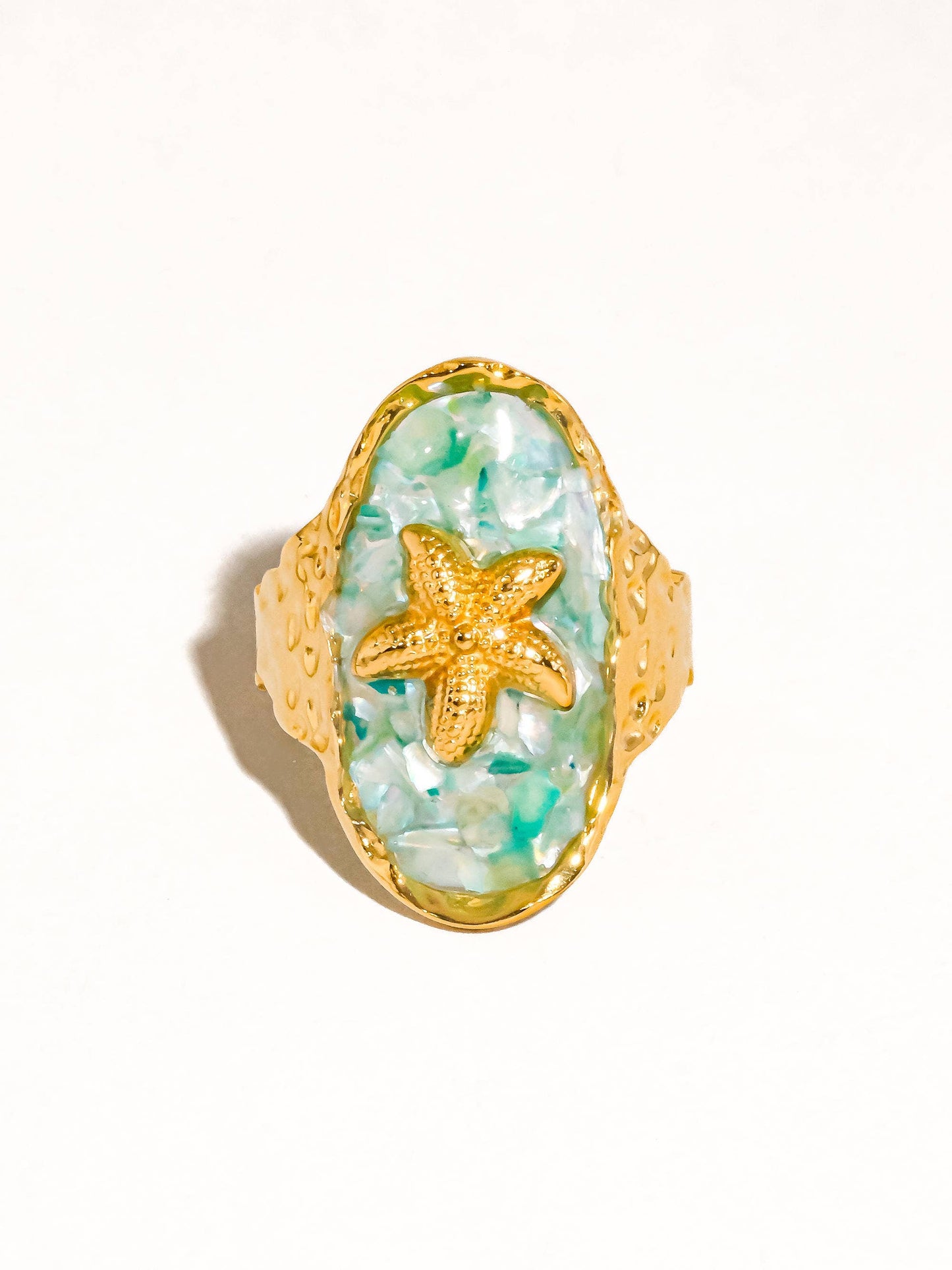 KESHA 18K GOLD STARFISH RING