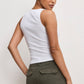 POINTELLE HENLEY TANK TOP
