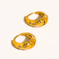SOLIRA GOLD STAR HOOP EARRINGS