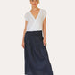 ELASTIC SHIRRING LONG SKIRT