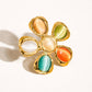 STEF 18K VINTAGE FLORAL RING