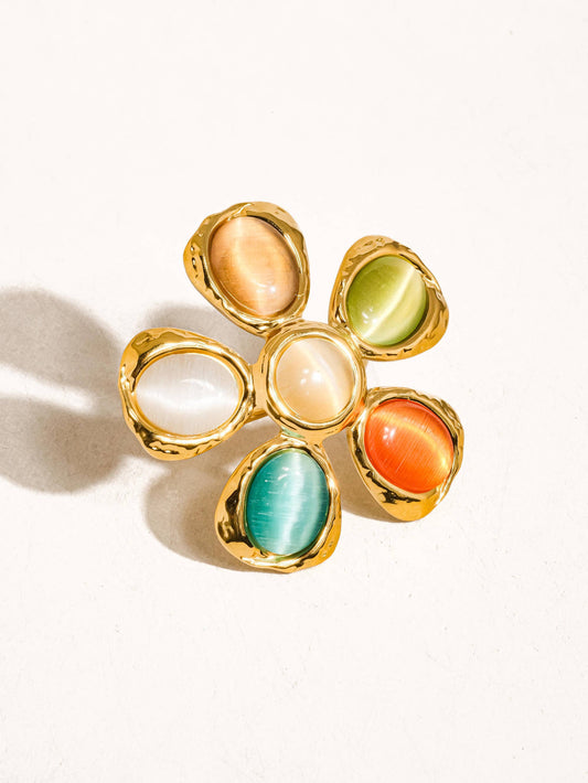 STEF 18K VINTAGE FLORAL RING