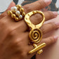 18K GOLD STATEMENT RINGS