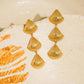 KYLIE 18K GOLD SHELL EARRINGS