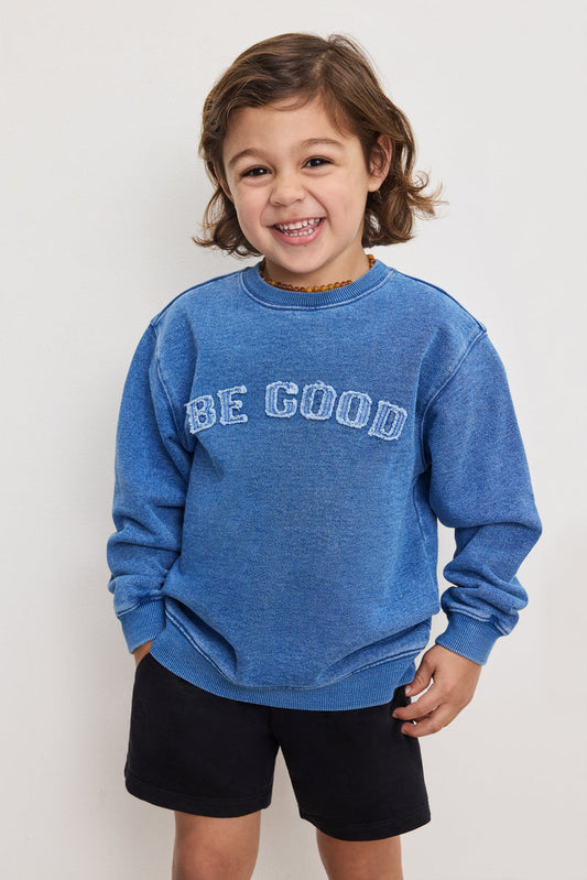 "BE GOOD" CREWNECK SWEATSHIRT