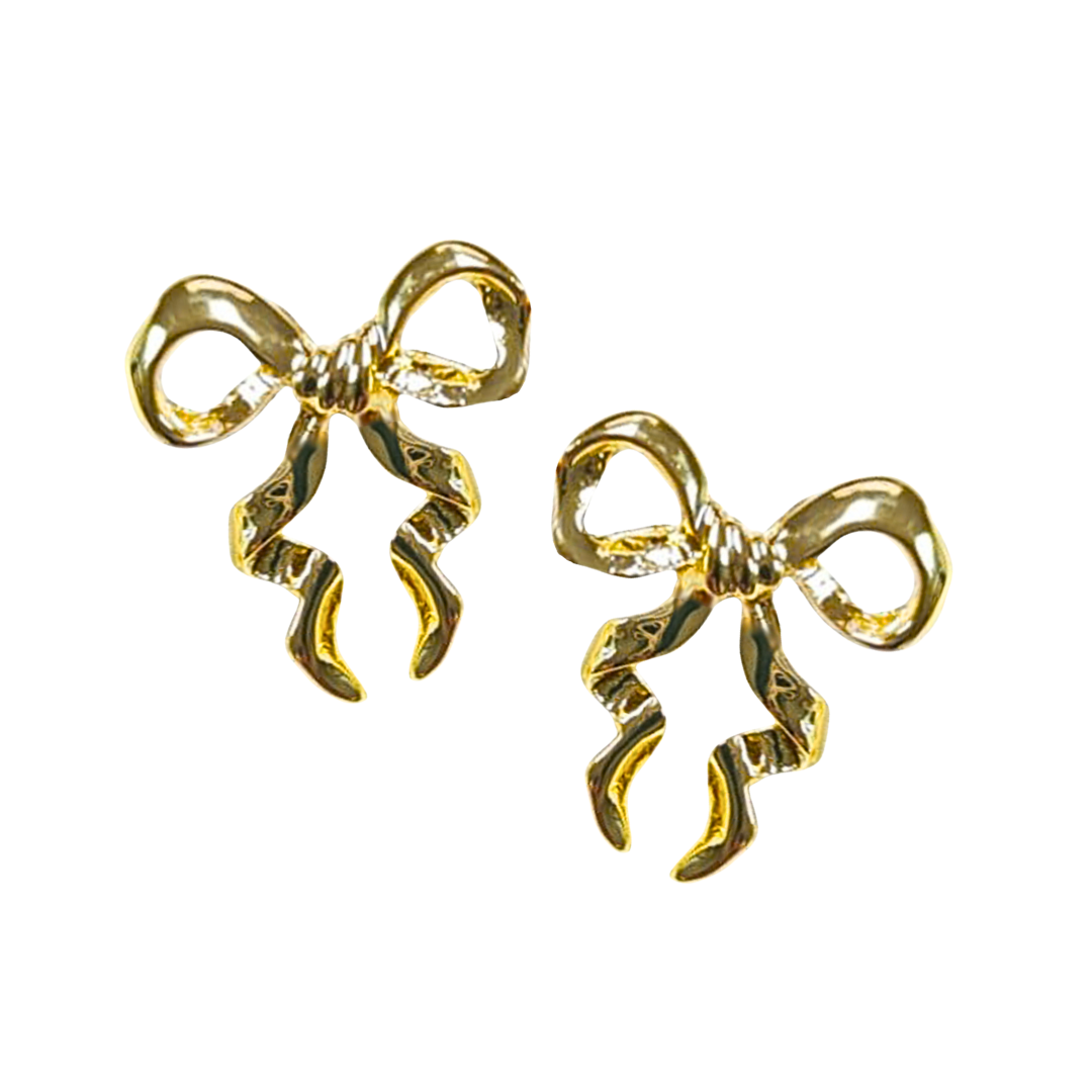 BRIANNA CANNON BOW STUD EARRINGS