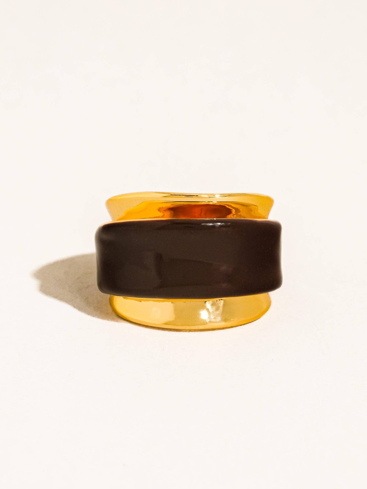 JOSIE 18K GOLD ENAMEL RING