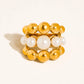 18K GOLD STATEMENT RINGS